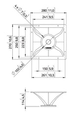 Lavoce HD1403 tromba da 1,4” 80°x60° in alluminio