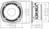 Lavoce MAF061.50 midrange da 165mm 8 Ohm 240W
