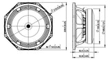 Lavoce MAF082.00 midrange 200mm 8 Ohm 400W