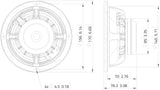 Lavoce MAN061.80 midrange da 165mm 8 Ohm 300W