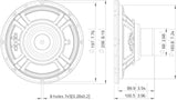 Lavoce NBASS08-20 bass guitar speaker da 200mm 8 Ohm 400W