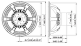 Lavoce SAN184.50iP subwoofer da 460mm 2 Ohm 3400W