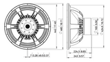 Lavoce SAN184.51 subwoofer da 460mm 2 Ohm 3400W