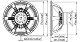 Lavoce SAN215.30 subwoofer da 530mm 8 Ohm 4000W