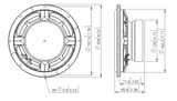 Lavoce SSF081.50 subwoofer da 8” 4 Ohm 400W