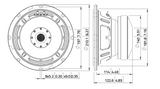 Lavoce SSF082.00L altoparlante subwoofer da 200mm 8 Ohm 700W