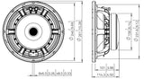 Lavoce WAF102.50A woofer 250mm 8 Ohm 500W