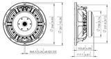 Lavoce WAF102.51 woofer da 250mm 8 Ohm 700W