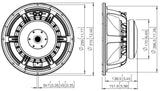 Lavoce WAF122.50 woofer da 300mm 8 Ohm 700W
