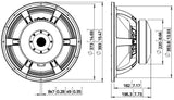 Lavoce WAF154.00 subwoofer da 380mm 8 Ohm 3000W