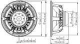 Lavoce WAN123.01 woofer da 300mm 8 Ohm 1000W