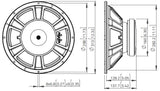 Lavoce WSF102.50 woofer 250mm 8 Ohm 500W