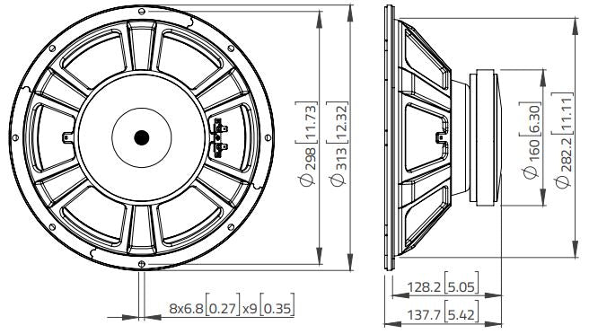 Lavoce WSF122.50 woofer da 300mm 8 Ohm 500W