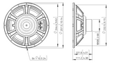 Lavoce WSN102.00 woofer da 250mm 8 Ohm 300W