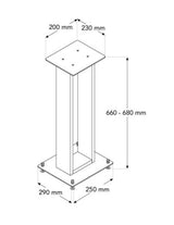 Norstone ALVA PLUS STAND LIGHT OAK supporti HI-FI altoparlanti da 68 cm (COPPIA)