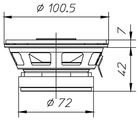 Ciare CZ100 diffusore coassiale con potenza di 80 W e 30 W RMS a 4 Ohm 4" - TechSoundSystem.com