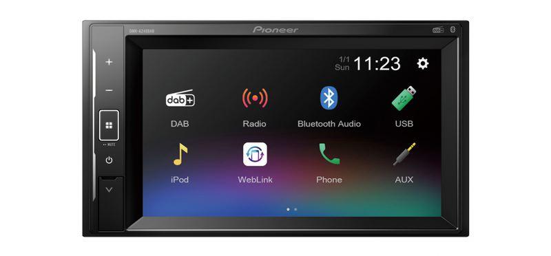 Pioneer DMH-A240DAB autoradio 2 DIN da 6,2'', DAB/DAB+, USB, WebLink, Bluetooth - TechSoundSystem.com