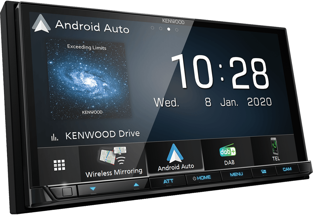Kenwood DMX8020DABS mediastation 2 DIN con radio DAB+, bluetooth, Wifi, Apple Car Play wireless - TechSoundSystem.com