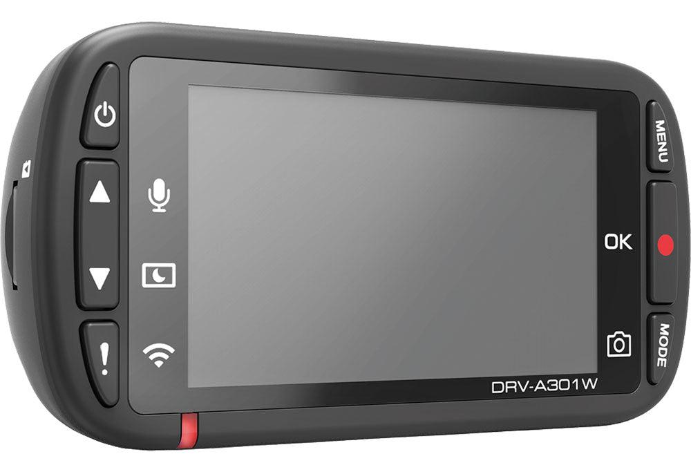 Kenwood DRV-A301W Dash cam Full HD con sensore G a 3 assi, GPS e collegamento wireless - TechSoundSystem.com