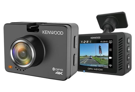 Kenwood DRV-A610W Dashcam Ultra HD 4K con display LCD a colori da 2 pollici e WIFI - TechSoundSystem.com