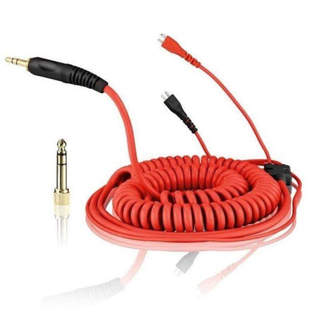 ZOMO HD25 CAVO DI RICAMBIO DELUXE PER SENNEHISER HD 25 A SPIRALE 3.5 MT ROSSO - TechSoundSystem.com