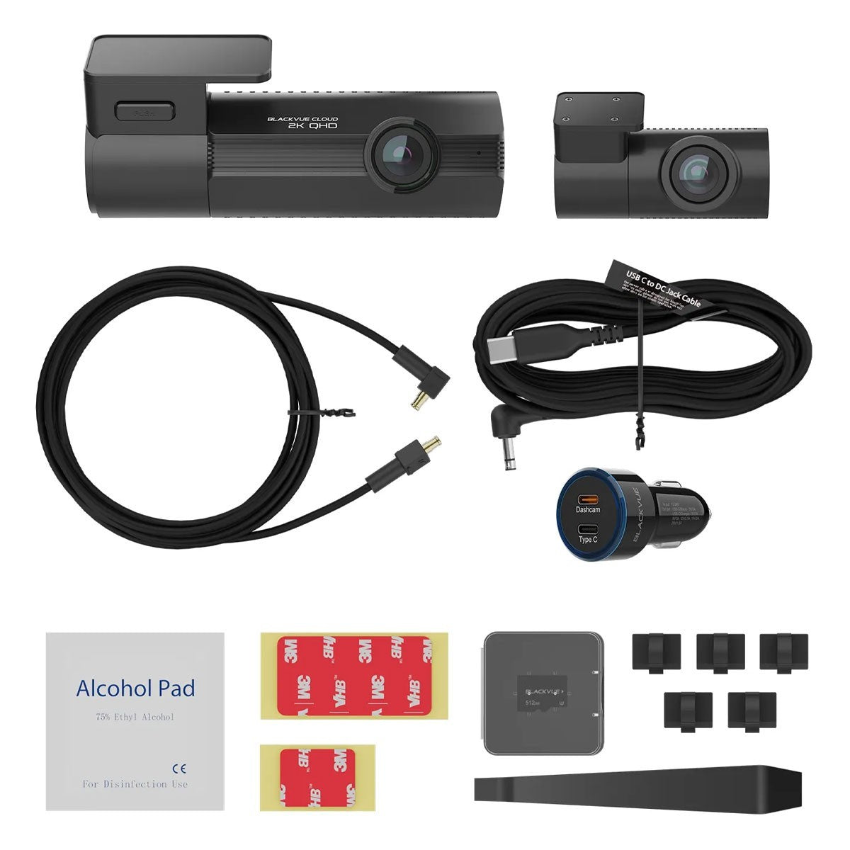 BlackVue ELITE8-2CH64GB Kit 2 camere DVR WI-FI, 2K QHD 30fps Dual HDR - Night vision
