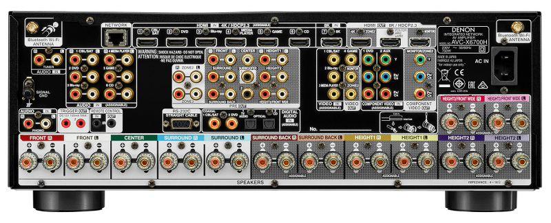 Denon AVC-X6700H BLACK Amplificatore AV 8K a 11.2 canali con audio 3D, HEOS Built-in e HDMI 2.1 - TechSoundSystem.com