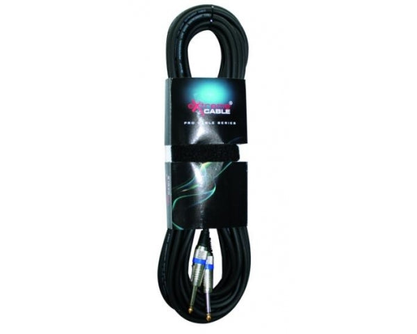 EXTREME CAVO JACK MONO - JACK MONO 1/4" 6.3mm CAVO AUDIO DI SEGNALE SCHERMATO 10 MT - TechSoundSystem.com