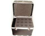 EXTREME KLMIC12 CASE ABS CUSTODIA 12 MICROFONI + SPAZIO PORTA-CAVI + VANO EXTRA SUPERIORE + CHIUSURE CHIAVI - TechSoundSystem.com