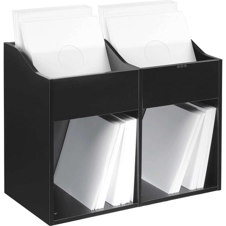 ZOMO VS-BOX200/2 BK BOX PORTA VINILI IN LEGNO COLORE NERO - TechSoundSystem.com