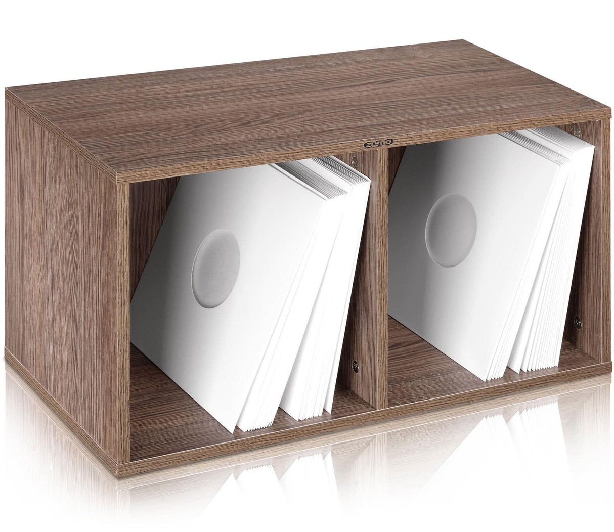ZOMO VS-BOX200 WL BOX PORTA VINILI IN LEGNO FINITURA NOCE - TechSoundSystem.com