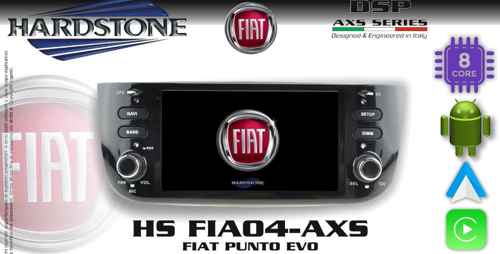 Hardstone HS FIA04-AXS Autoradio per FIAT PUNTO EVO, Android 11, 8 CORE - TechSoundSystem.com
