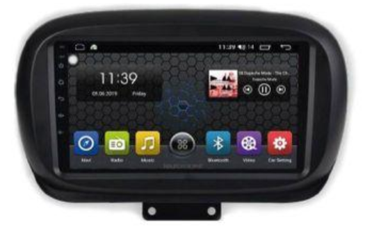 Hardstone HS FIA11-ELC4 Autoradio Per FIAT 500X, Android 10.0, 4GB RAM, 64GB ROM