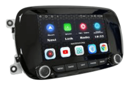 Hardstone HS FIA11-AXS Autoradio per FIAT 500X - Android 12 - 8 CORE - 4GB RAM, 64GB ROM - TechSoundSystem.com