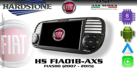 Hardstone HS FIA01B-AXS Autoradio per FIAT 500 (2007 - 2015), colore NERO - TechSoundSystem.com