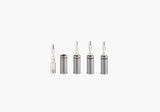 Triangle BP400 Connettori a banana in alluminio anodizzato antracite (4PCS) - TechSoundSystem.com