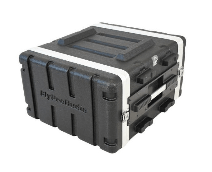 FLYPRO AUDIO FLIGHT CASE 6 UNITA IN PLASTICA COLORE NERO LEGGERO E RESISTENTE - TechSoundSystem.com