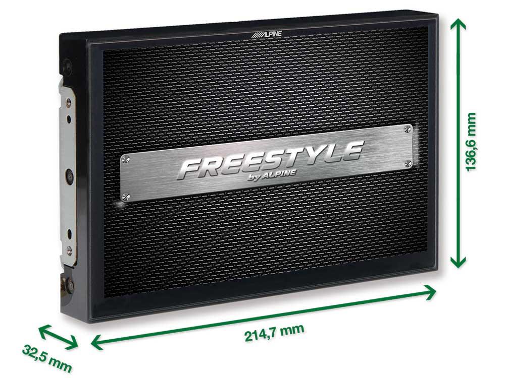 Alpine X903DC-F Monitor Freestyle da 9 pollici per installazioni personalizzate con mappe TomTom TRUCK, Apple CarPlay e Android Auto - TechSoundSystem.com