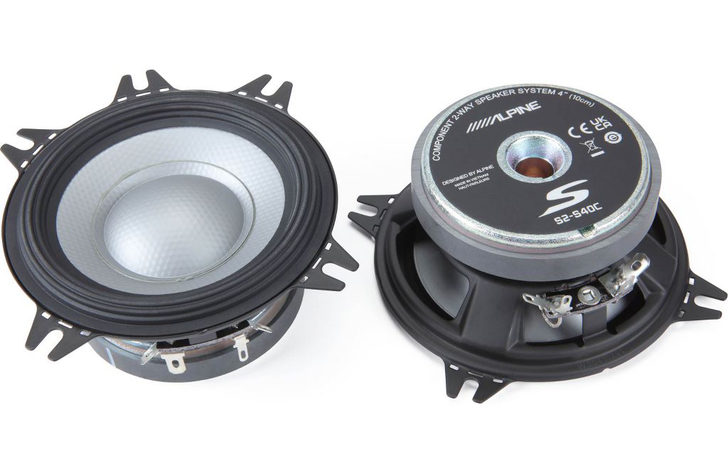 Alpine S2-S40C Altoparlanti 2 vie separate da 10cm (4") HI-RES (COPPIA) - TechSoundSystem.com