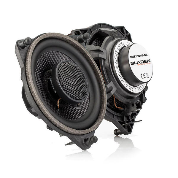 Gladen ONE 100 MB-DX coppia altoparlanti coassiali da 100mm 4 Ohm 120W per Mercedes classe C