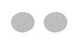 Gladen AEROSPACE GRILL 80 coppia di griglie per woofer Aerospace da 80 mm