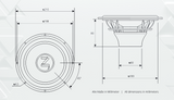 Gladen ZETA 200 coppia di woofer da 200mm 3 Ohm 225W