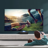 Hisense 100L5F-D12 videoproiettore laser tv con schermo da proiezione fisso telo ALR (UST) da 100" INCLUSO - TechSoundSystem.com