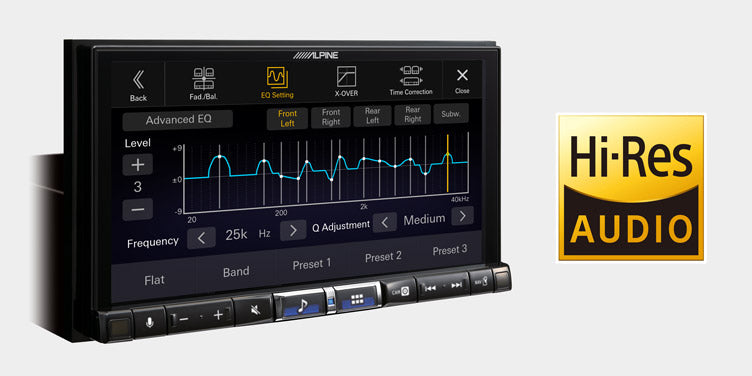 Alpine ILX-705D autoradio 2 DIN Audio Hi-RES con Car Play wireless e Android Auto