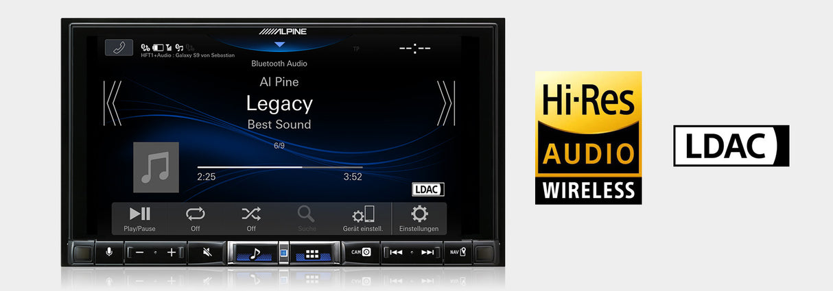 Alpine ILX-705D autoradio 2 DIN Audio Hi-RES con Car Play wireless e Android Auto