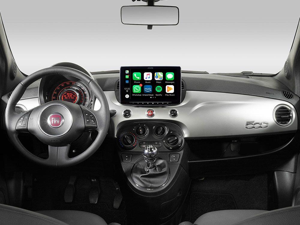 Alpine ILX-F903D-312-G Media Station 9'' per FIat 500 con DAB, Apple CarPlay e Android Auto, colore GRIGIO - TechSoundSystem.com
