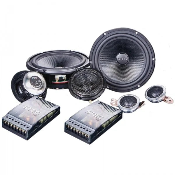 STEG ML653C kit altoparlanti 3 vie Master Stroke WOOFER 165mm + MEDIO 108mm + TWEETER 32mm