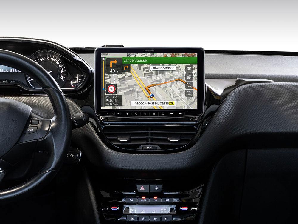 Alpine INE-F904-208 autoradio 2 DIN per Peugeot 208 dal 2012 Car Play Android Auto - TechSoundSystem.com