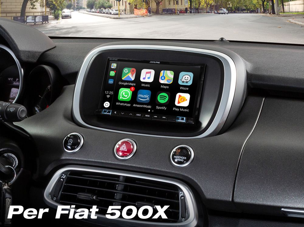 Alpine INE-W720-500X autoradio 2 DIN 7" per Fiat 500X, Apple CarPlay e Android Auto - TechSoundSystem.com
