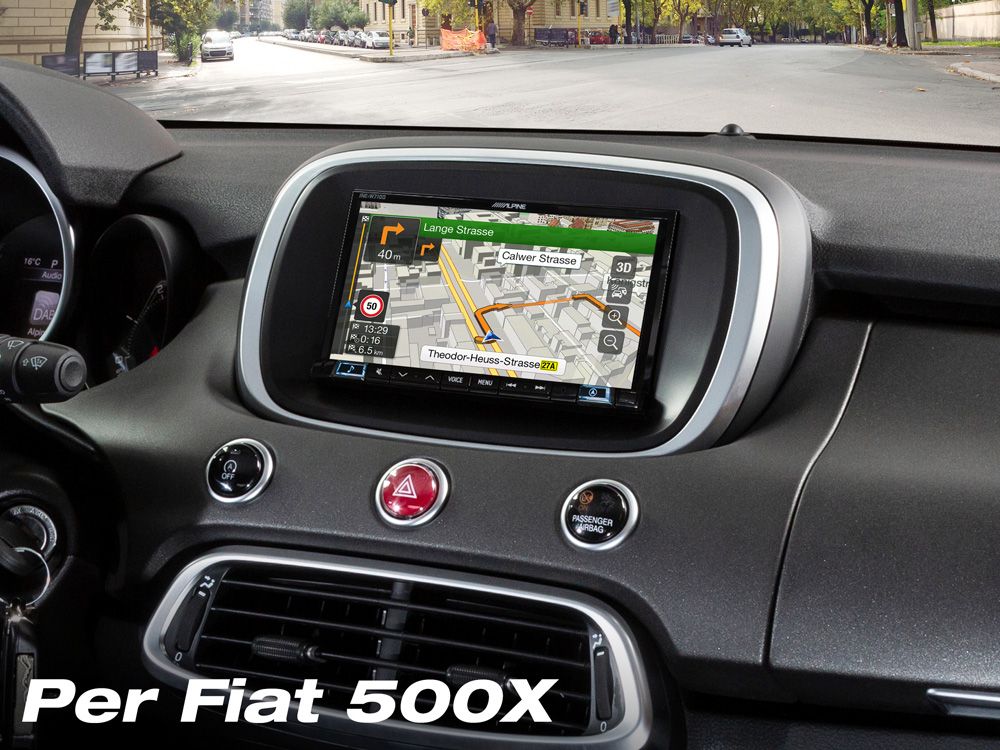 Alpine INE-W720-500X autoradio 2 DIN 7" per Fiat 500X, Apple CarPlay e Android Auto - TechSoundSystem.com